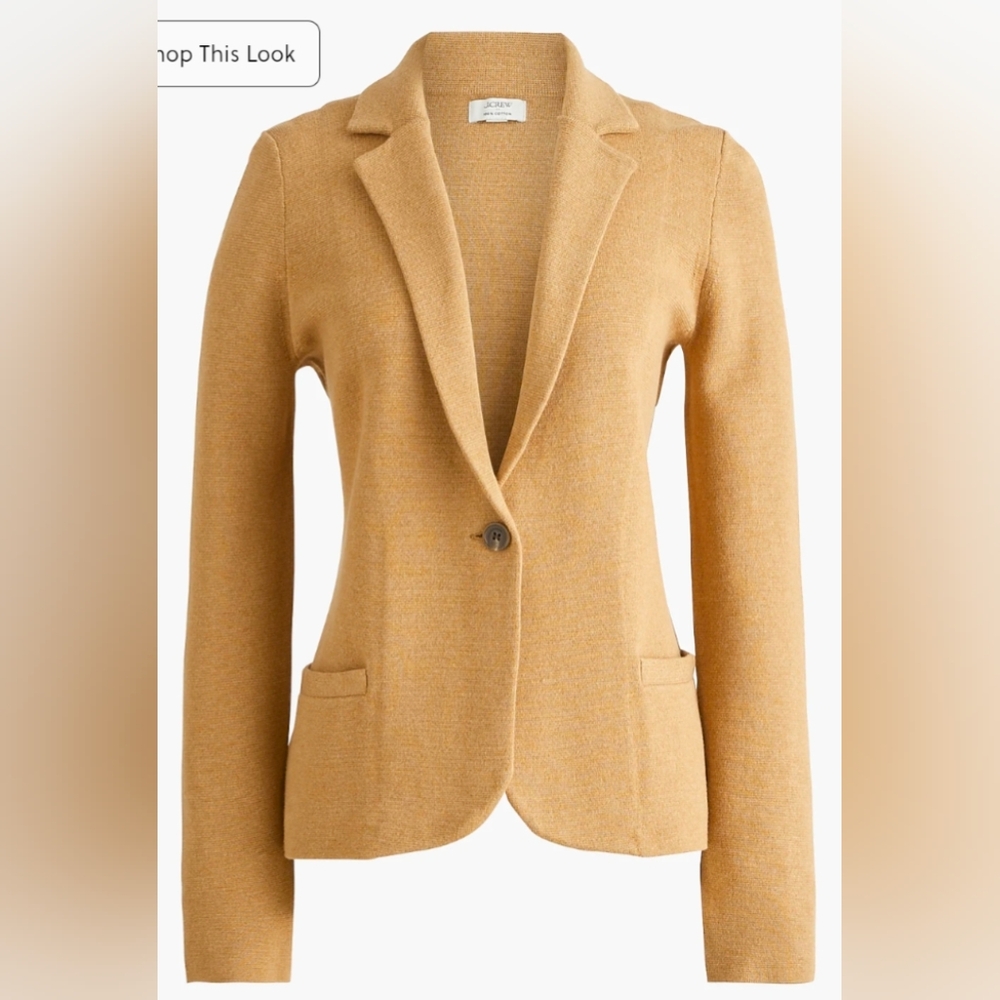 J. Crew Cream Sweater Blazer